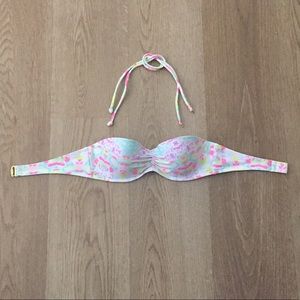 Victoria’s Secret Multicolored Bikini Top, Sz 32B